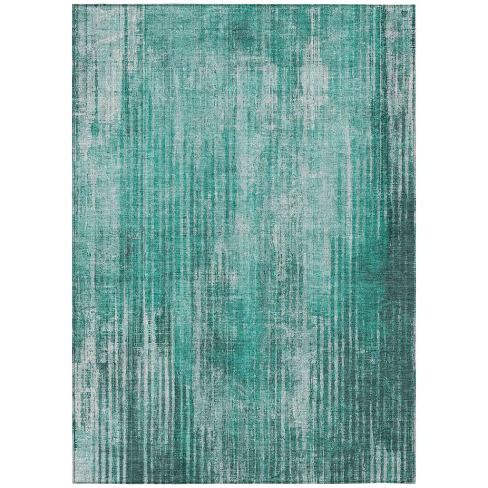 Addison Rugs ACN582 Machine Washable Indoor/Outdoor Chantille Teal 10