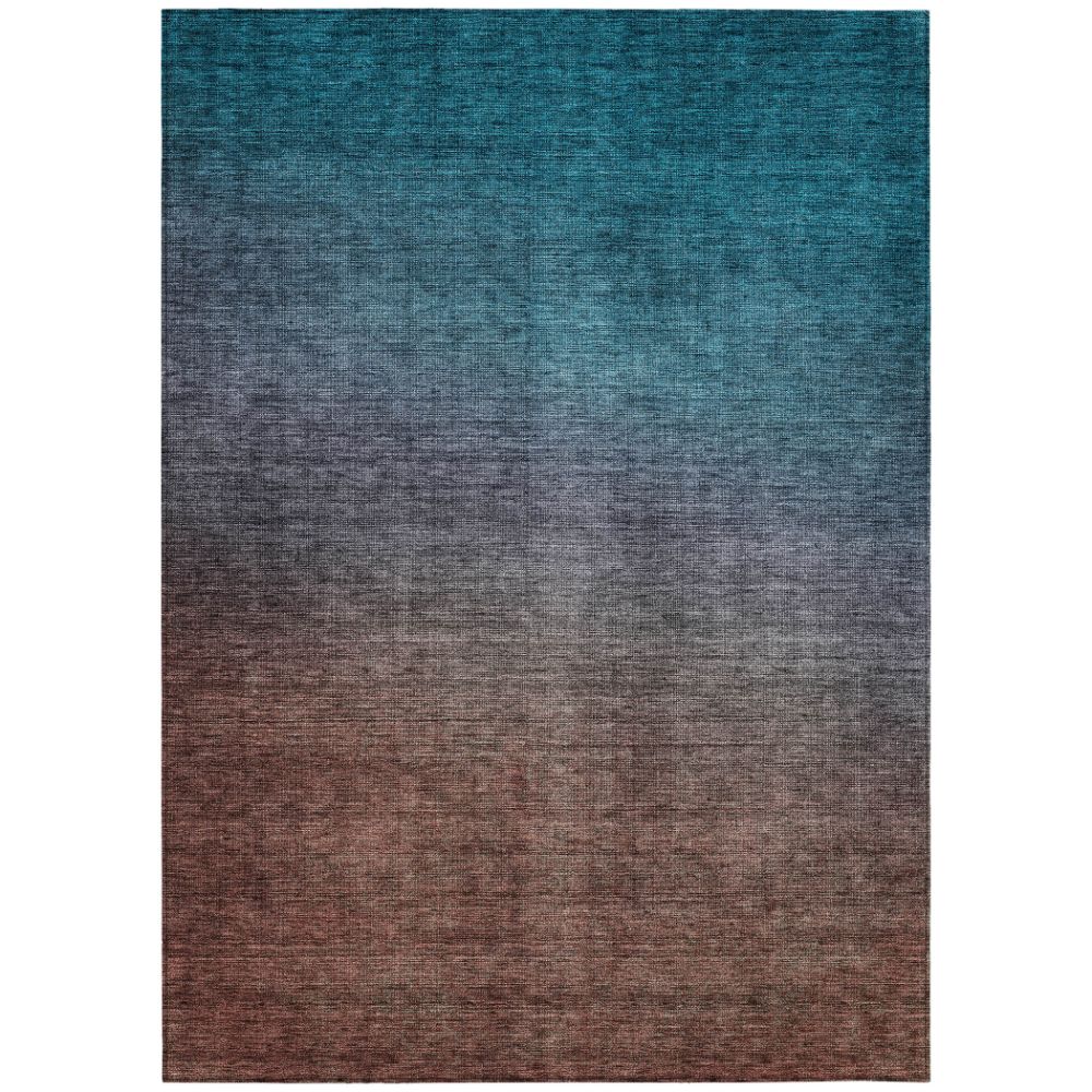 Addison Rugs ACN587 Machine Washable Indoor/Outdoor Chantille Teal 10
