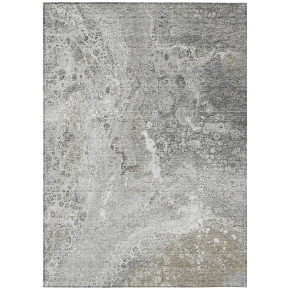 Addison Rugs ACN588 Machine Washable Indoor/Outdoor Chantille Silver 10