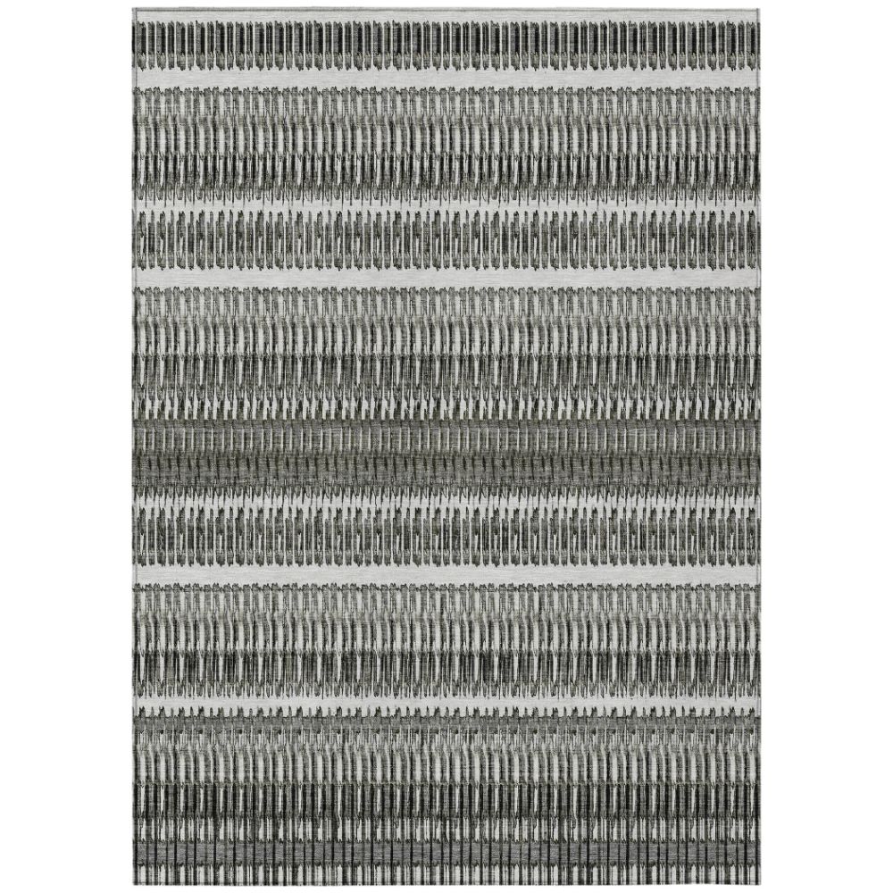 Addison Rugs ACN589 Machine Washable Indoor/Outdoor Chantille Gray 5