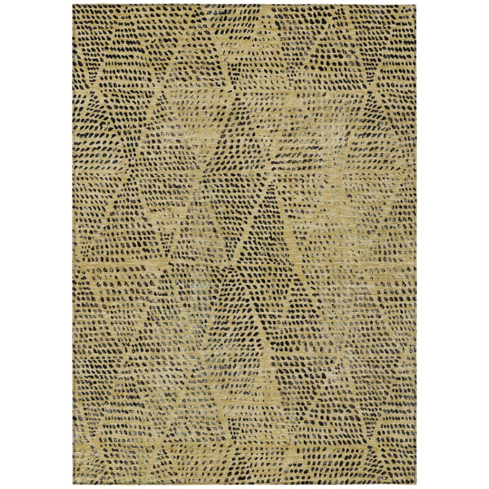 Addison Rugs ACN591 Machine Washable Indoor/Outdoor Chantille Gold 10