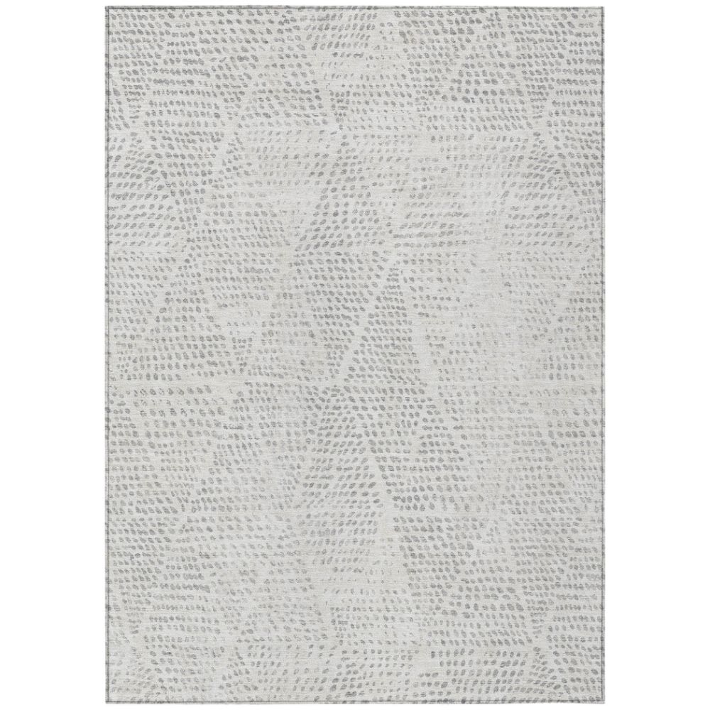 Addison Rugs ACN591 Machine Washable Indoor/Outdoor Chantille Silver 10