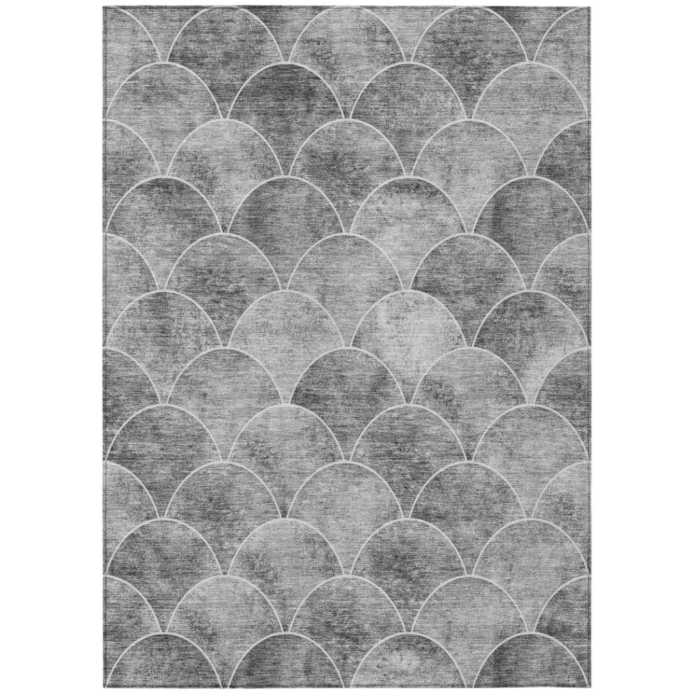 Addison Rugs ACN594 Machine Washable Indoor/Outdoor Chantille Gray 10
