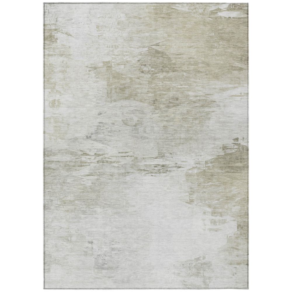 Addison Rugs ACN595 Machine Washable Indoor/Outdoor Chantille Ivory 5