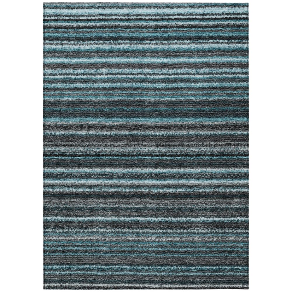 Addison Rugs ACN598 Machine Washable Indoor/Outdoor Chantille Teal 10