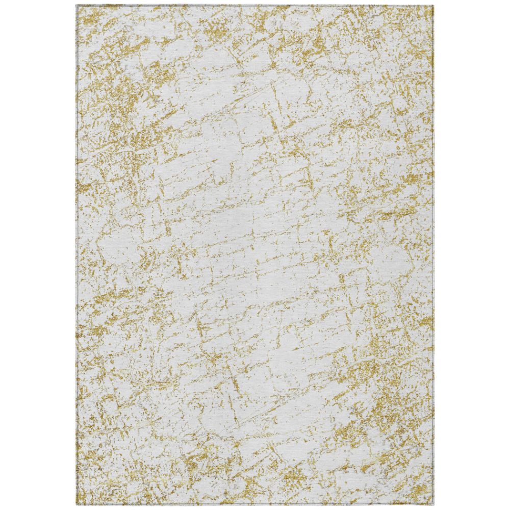 Addison Rugs ACN606 Machine Washable Indoor/Outdoor Chantille Gold 10