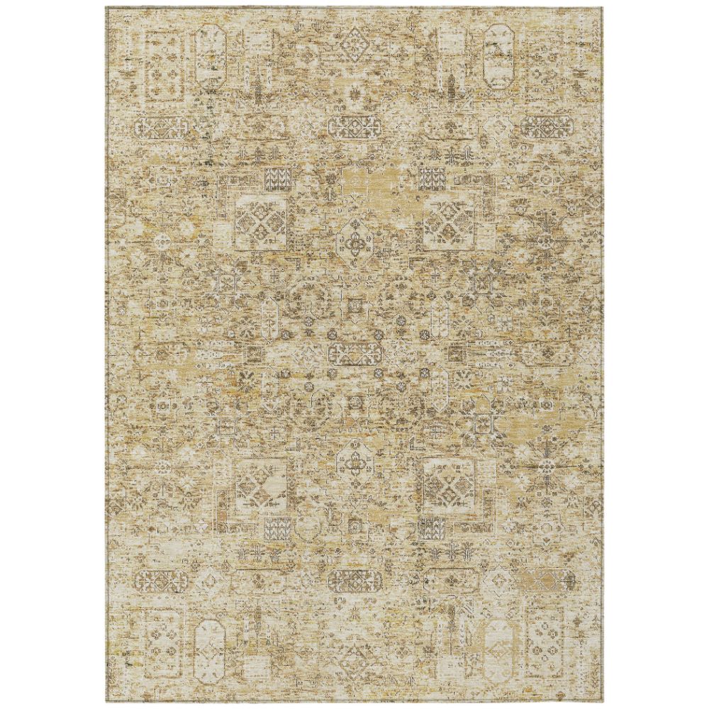 Addison Rugs ACN611 Machine Washable Indoor/Outdoor Chantille Wheat 10