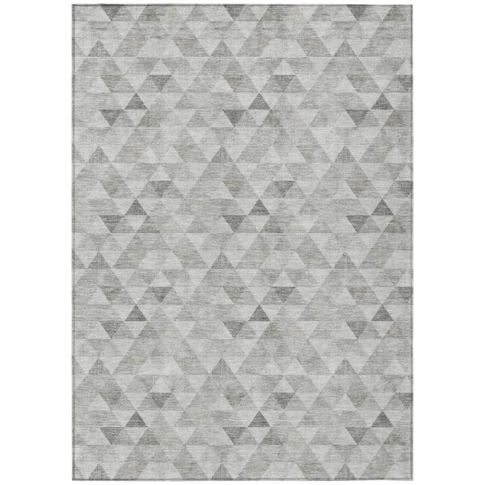 Addison Rugs ACN612 Machine Washable Indoor/Outdoor Chantille Silver 10