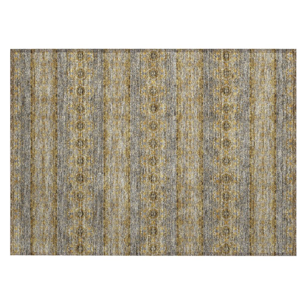 Addison Rugs ACN615 Machine Washable Indoor/Outdoor Chantille Gold 1