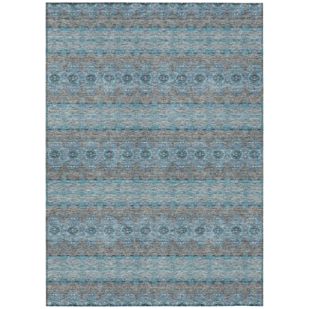 Addison Rugs ACN615 Machine Washable Indoor/Outdoor Chantille Teal 10