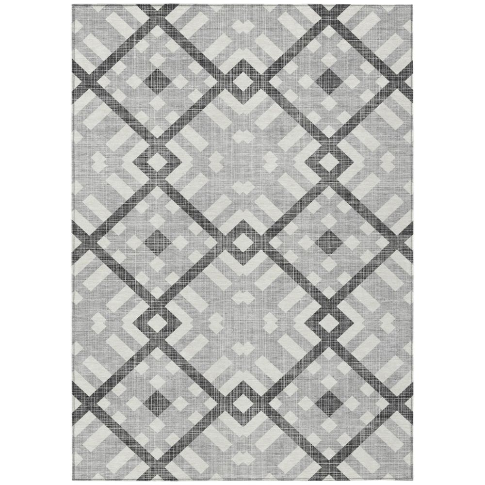 Addison Rugs ACN616 Machine Washable Indoor/Outdoor Chantille Gray 10