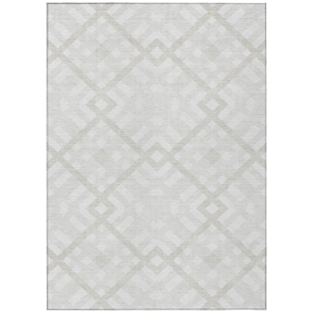 Addison Rugs ACN616 Machine Washable Indoor/Outdoor Chantille Ivory 5