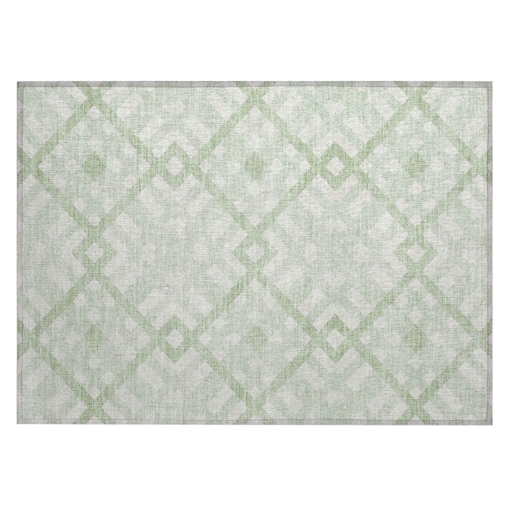 Addison Rugs ACN616 Machine Washable Indoor/Outdoor Chantille Mint 1