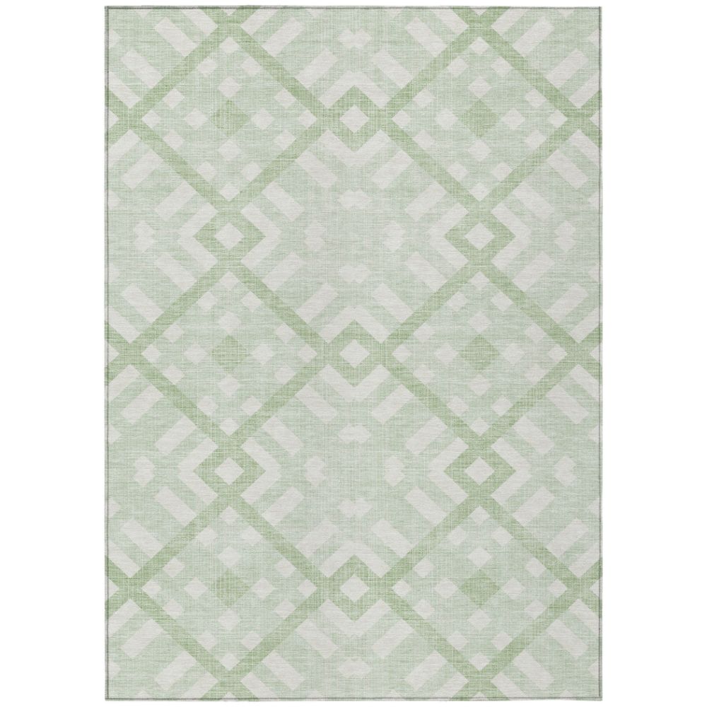 Addison Rugs ACN616 Machine Washable Indoor/Outdoor Chantille Mint 10