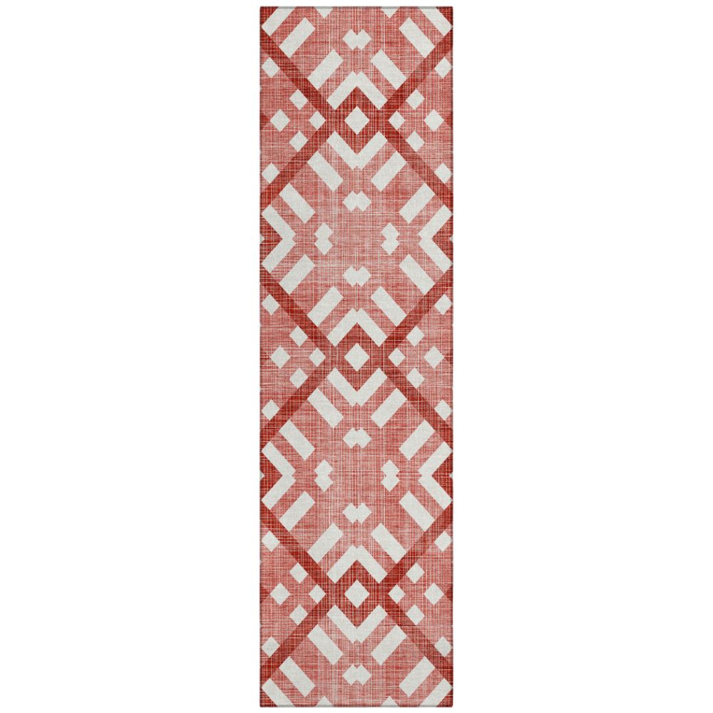 Addison Rugs ACN616 Machine Washable Indoor/Outdoor Chantille Red 2