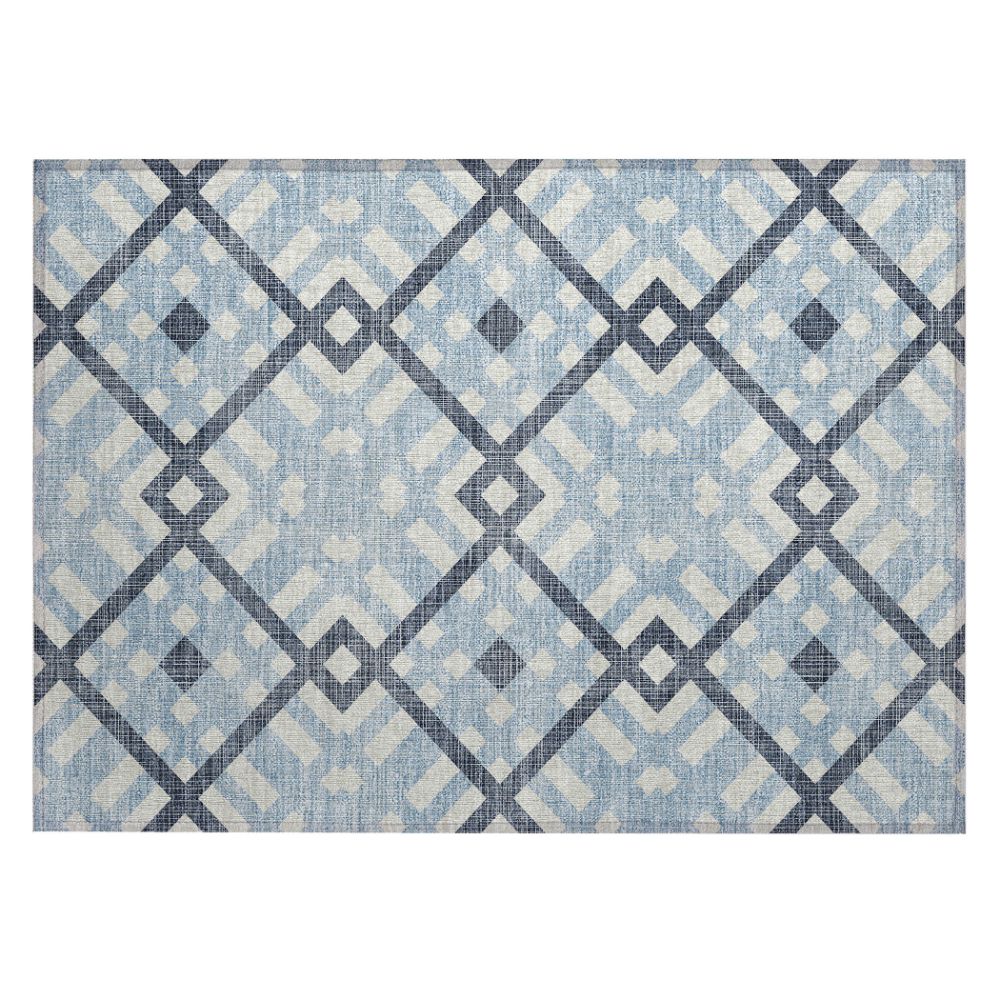 Addison Rugs ACN616 Machine Washable Indoor/Outdoor Chantille Sky 1