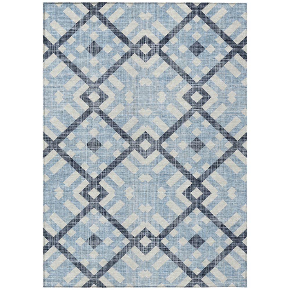 Addison Rugs ACN616 Machine Washable Indoor/Outdoor Chantille Sky 10