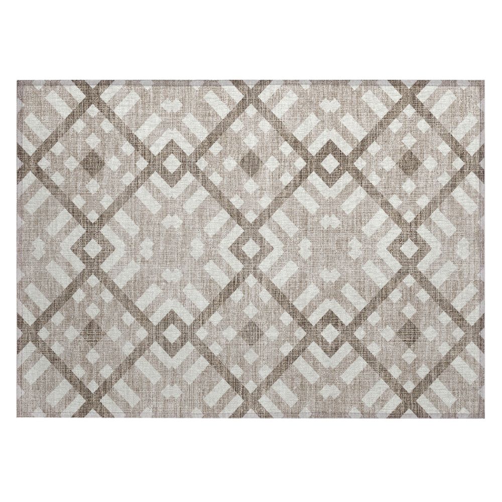Addison Rugs ACN616 Machine Washable Indoor/Outdoor Chantille Taupe 1