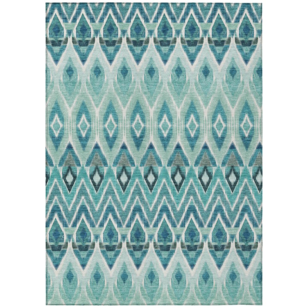Addison Rugs ACN617 Machine Washable Indoor/Outdoor Chantille Teal 10