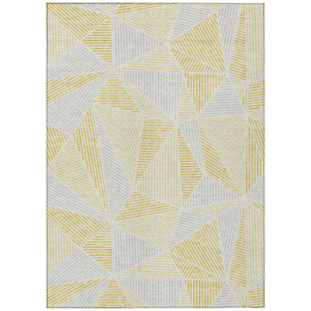 Addison Rugs ACN618 Machine Washable Indoor/Outdoor Chantille Gold 10