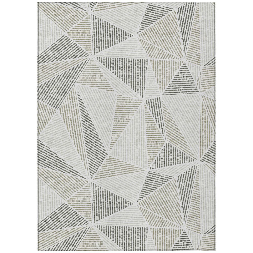 Addison Rugs ACN618 Machine Washable Indoor/Outdoor Chantille Taupe 10