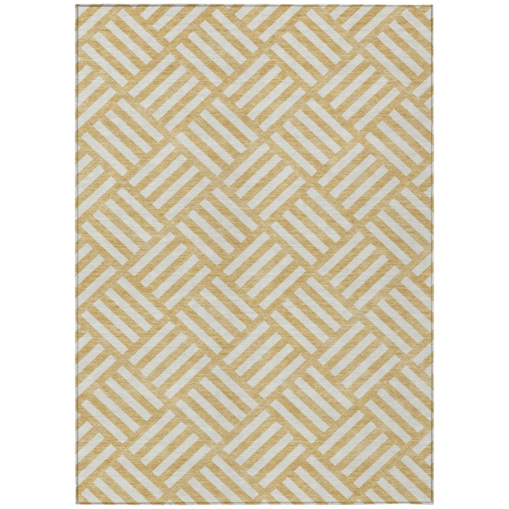 Addison Rugs ACN620 Machine Washable Indoor/Outdoor Chantille Gold 10