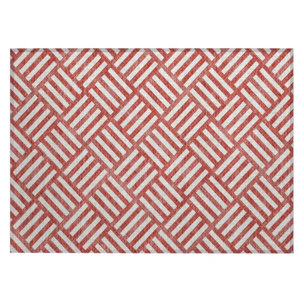 Addison Rugs ACN620 Machine Washable Indoor/Outdoor Chantille Red 1