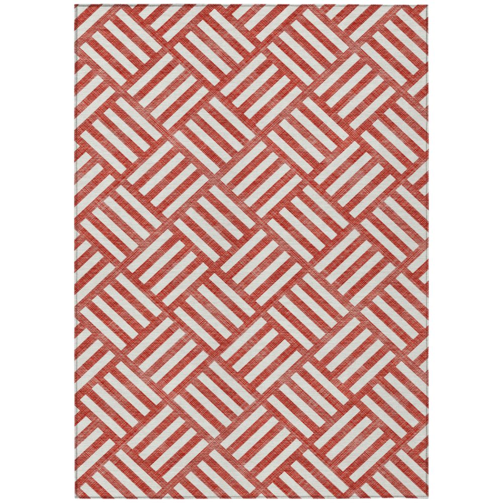 Addison Rugs ACN620 Machine Washable Indoor/Outdoor Chantille Red 10
