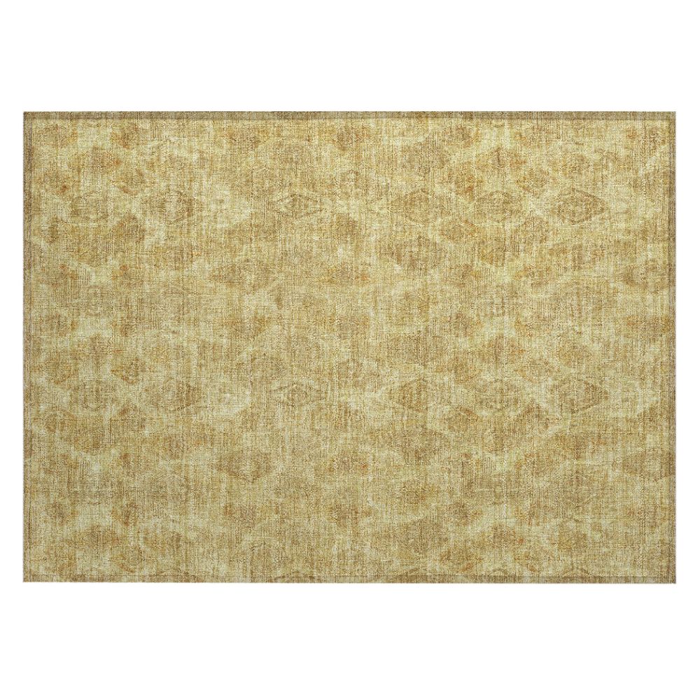 Addison Rugs ACN622 Machine Washable Indoor/Outdoor Chantille Gold 1
