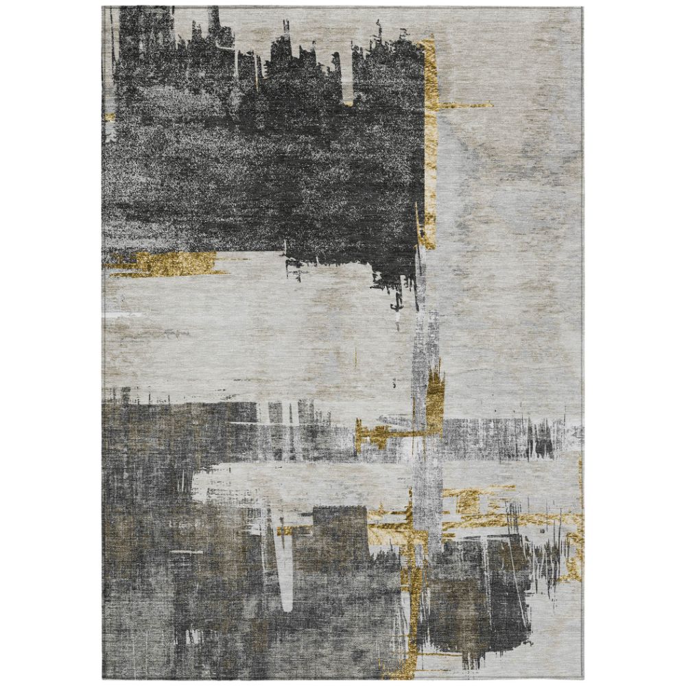 Addison Rugs ACN624 Machine Washable Indoor/Outdoor Chantille Gray 10