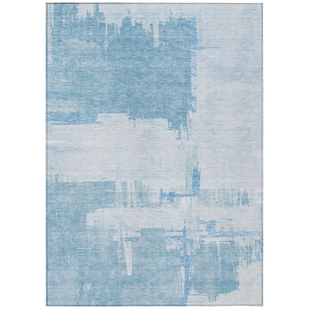 Addison Rugs ACN624 Machine Washable Indoor/Outdoor Chantille Sky 10