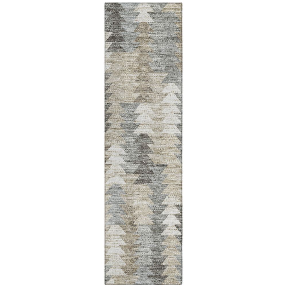 Addison Rugs ACN632 Machine Washable Indoor/Outdoor Chantille Taupe 2