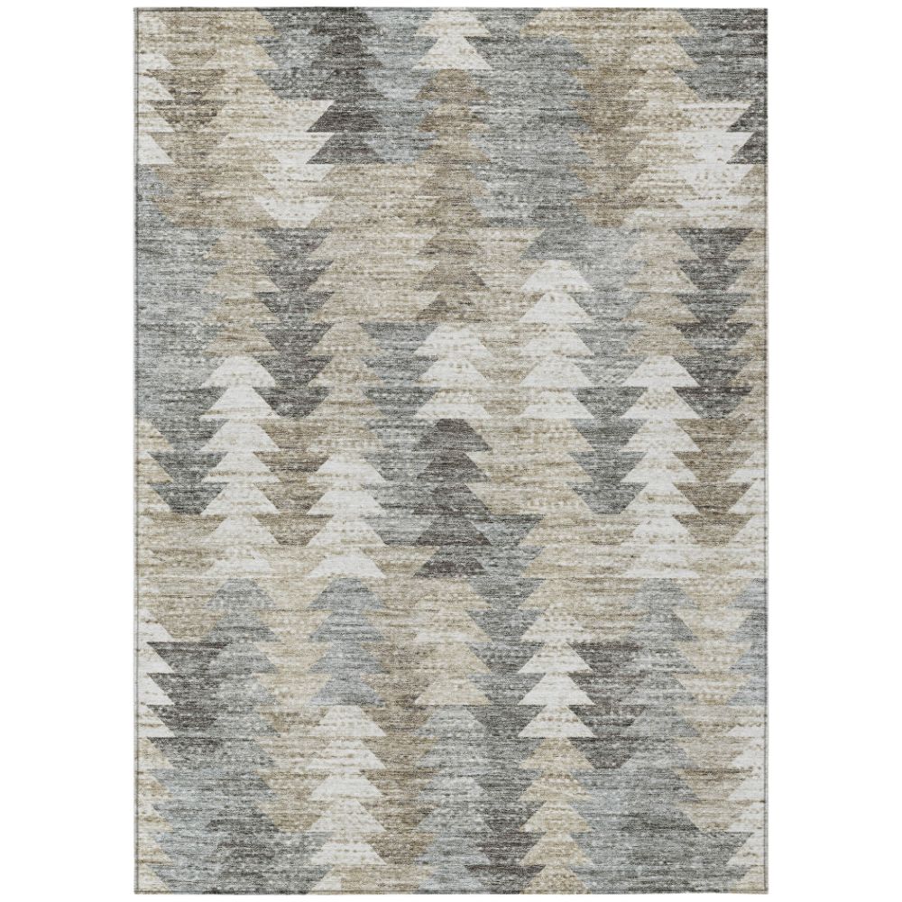 Addison Rugs ACN632 Machine Washable Indoor/Outdoor Chantille Taupe 10