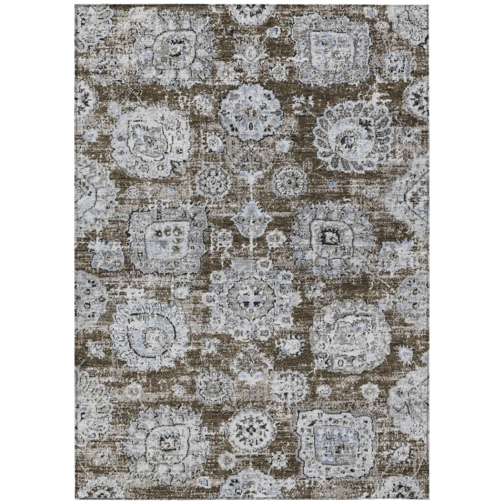 Addison Rugs ACN634 Machine Washable Indoor/Outdoor Chantille Chocolate 10