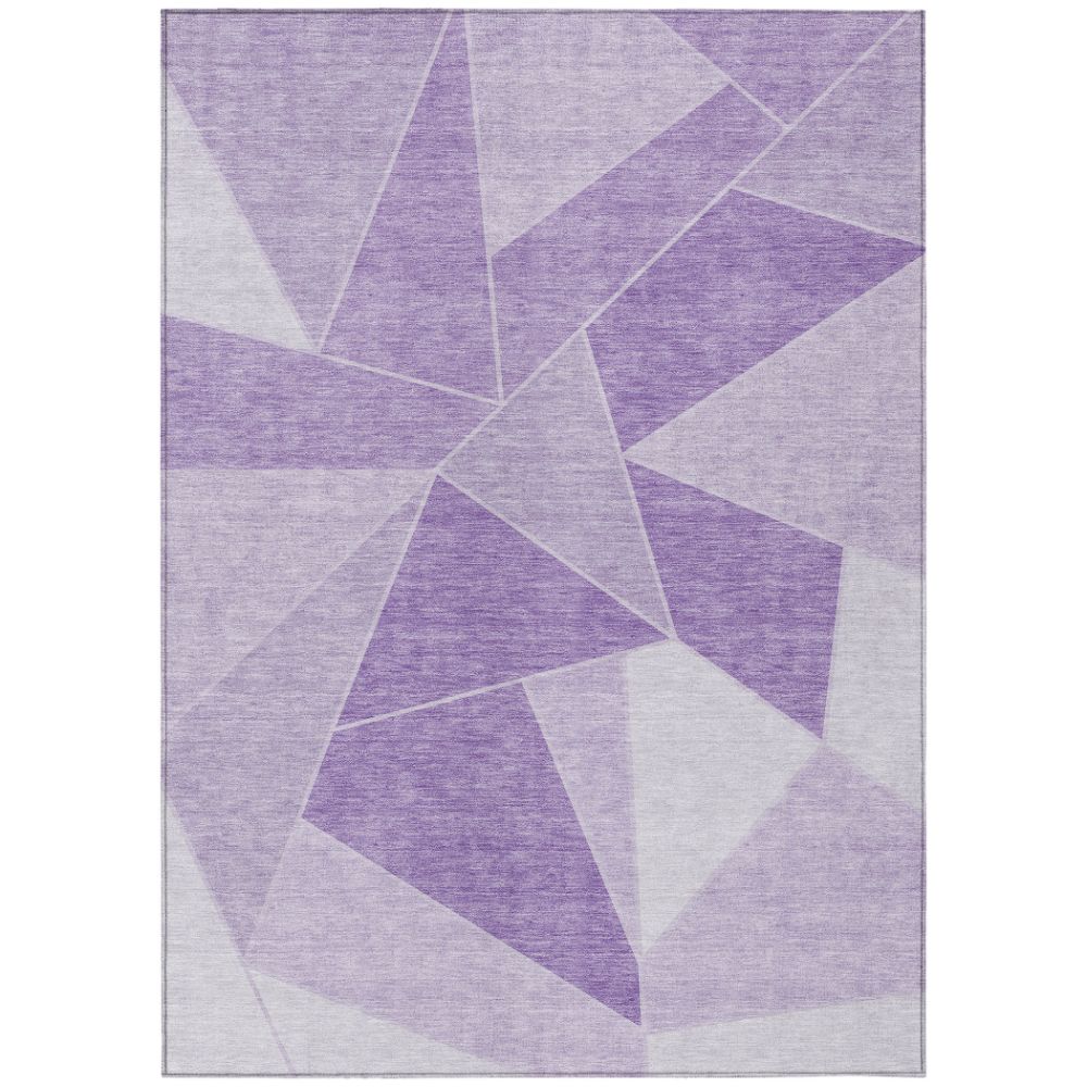 Addison Rugs ACN636 Machine Washable Indoor/Outdoor Chantille Lilac 10