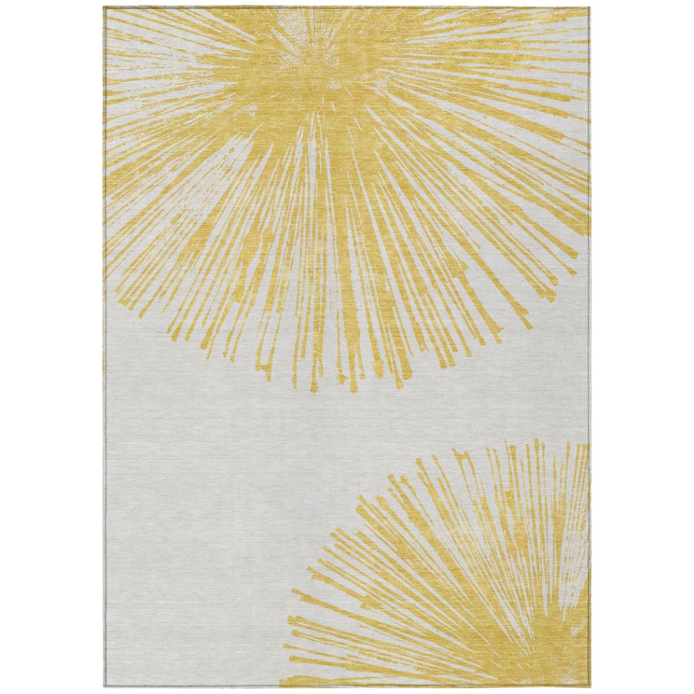 Addison Rugs ACN642 Machine Washable Indoor/Outdoor Chantille Gold 10