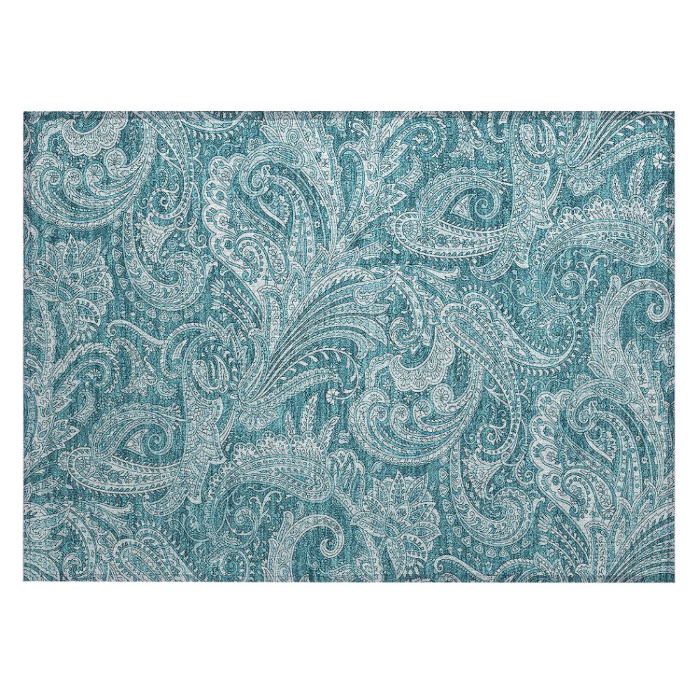 Addison Rugs ACN654 Chantille Turquoise 1