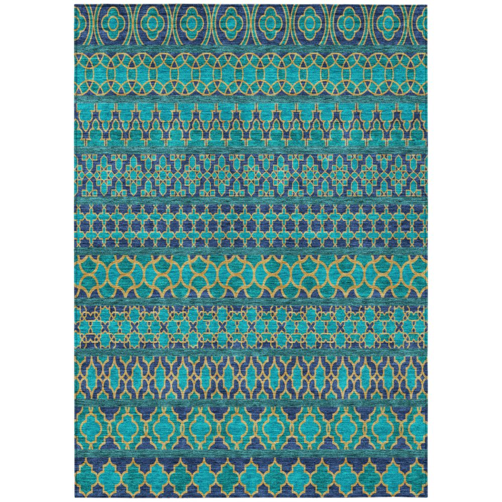 Dalyn Rugs ACN726 Machine Washable Indoor/Outdoor Chantille ACN726 Teal 10