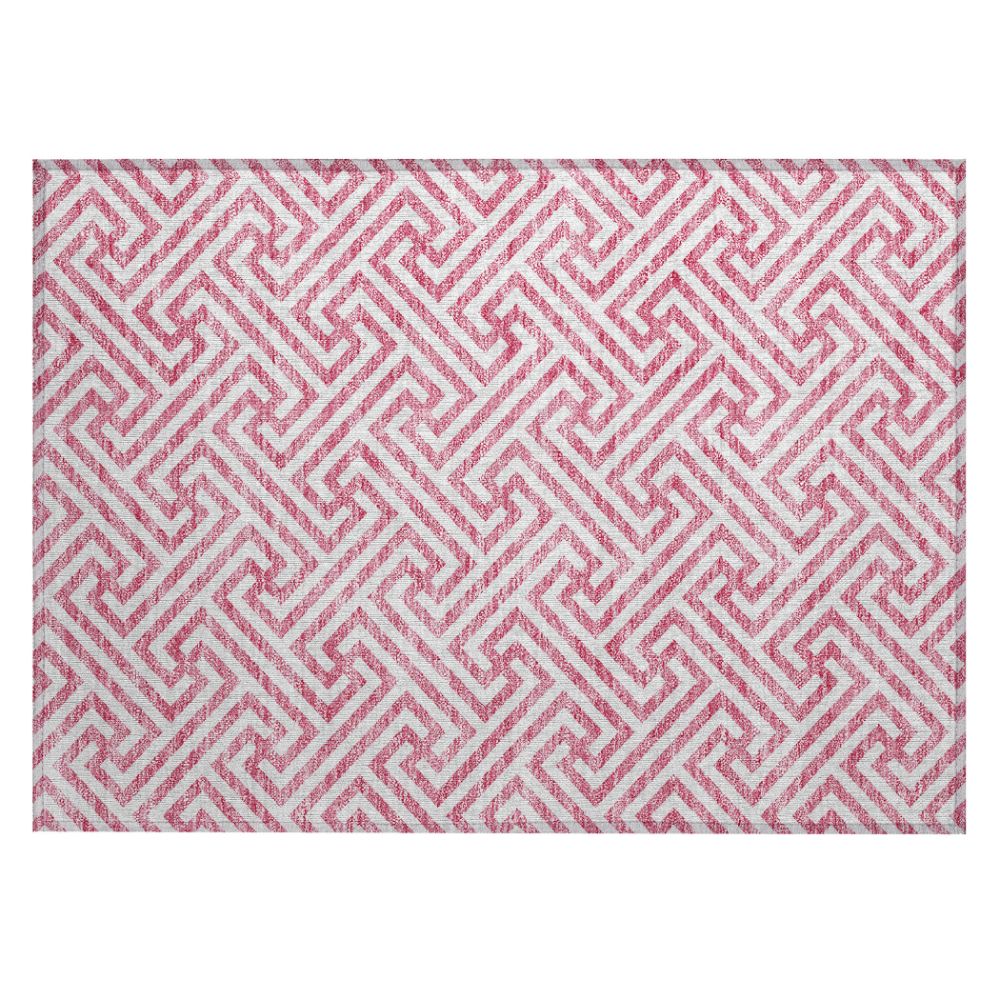 Dalyn Rugs ACN731 Machine Washable Indoor/Outdoor Chantille ACN731 Pink 1