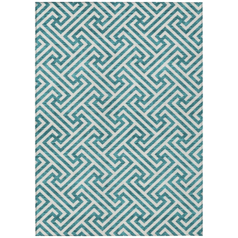 Dalyn Rugs ACN731 Machine Washable Indoor/Outdoor Chantille ACN731 Teal 10