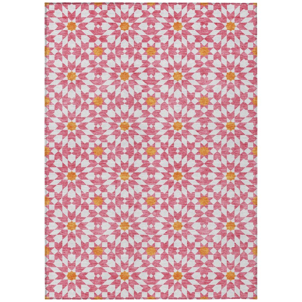 Dalyn Rugs ACN734 Machine Washable Indoor/Outdoor Chantille ACN734 Pink 10