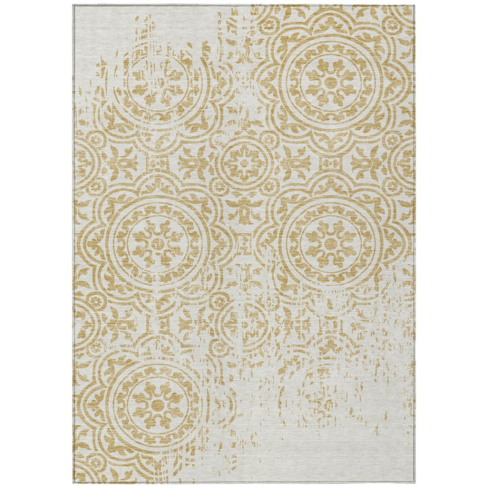 Dalyn Rugs ACN758 Machine Washable Indoor/Outdoor Chantille ACN758 Gold 10