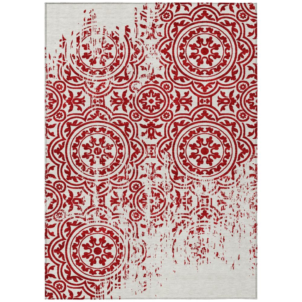 Dalyn Rugs ACN758 Machine Washable Indoor/Outdoor Chantille ACN758 Red 10