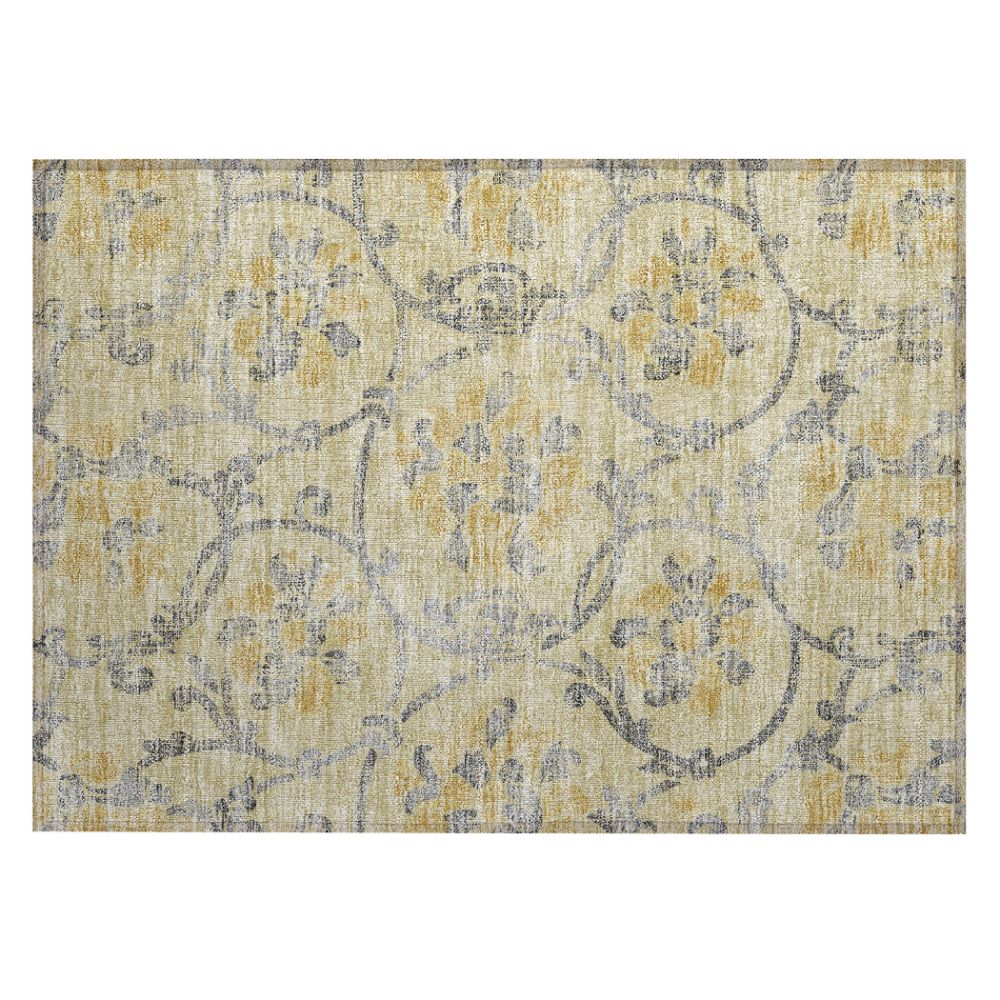 Dalyn Rugs ACN762 Machine Washable Indoor/Outdoor Chantille ACN762 Gold 1