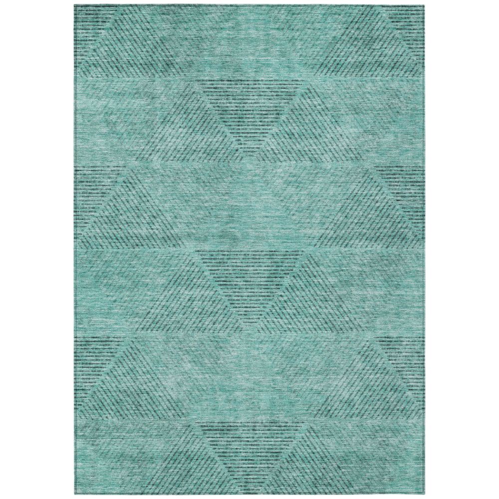 Dalyn Rugs ACN777 Machine Washable Indoor/Outdoor Chantille ACN777 Teal 10