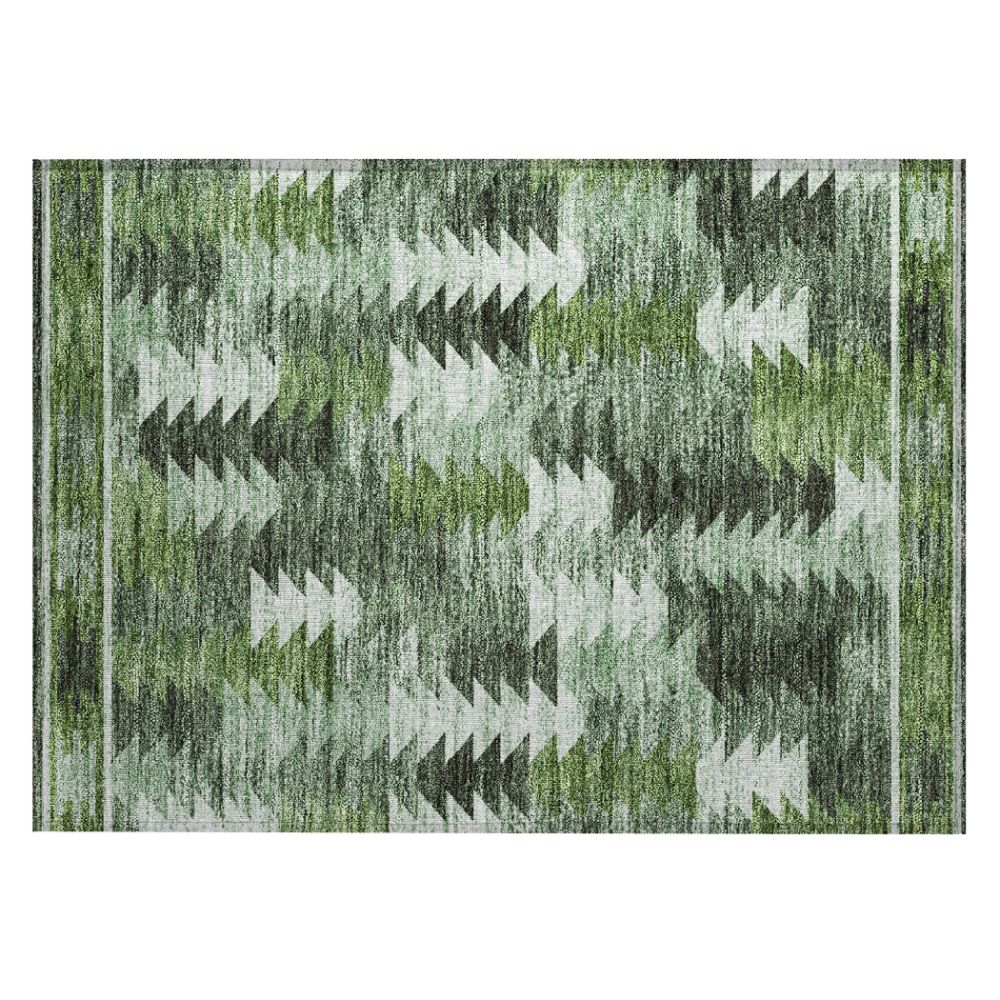 Dalyn Rugs ACN798 Machine Washable Indoor/Outdoor Chantille ACN798 Olive 1