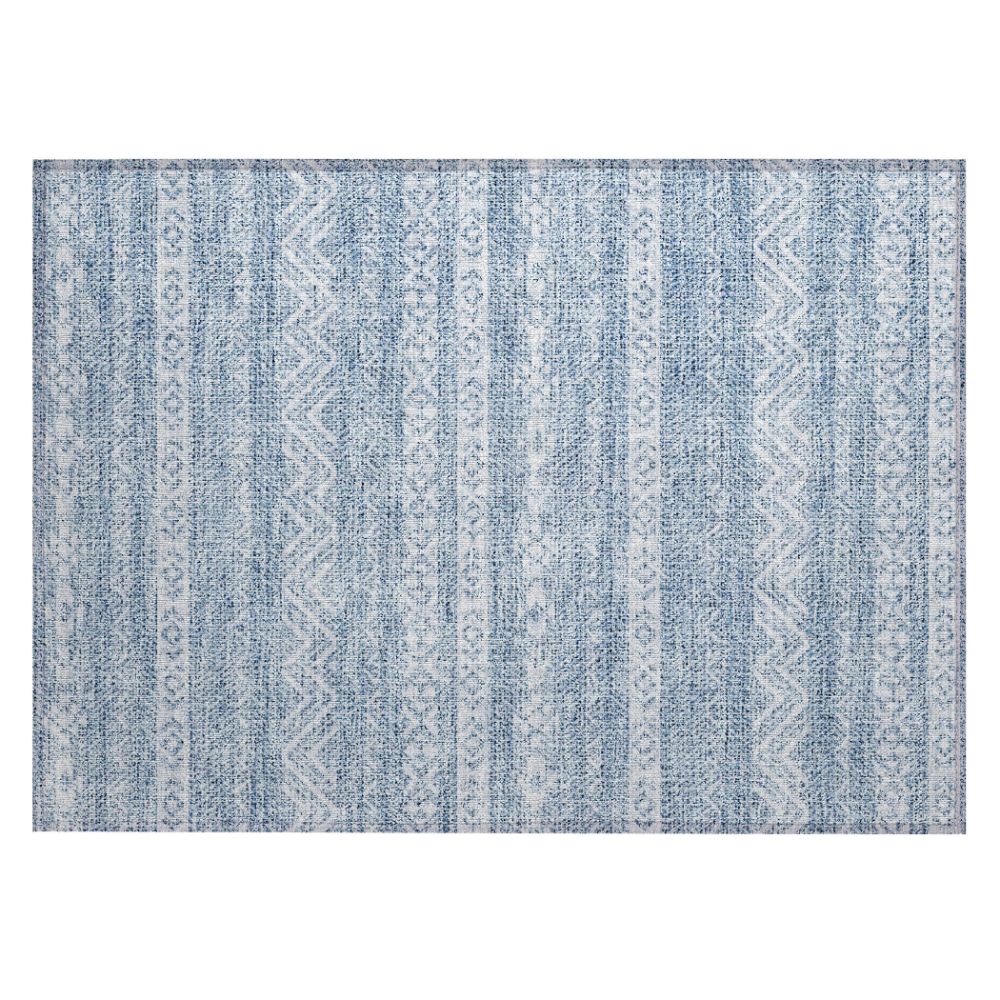 Dalyn Rugs ACN803 Machine Washable Indoor/Outdoor Chantille ACN803 Blue 1