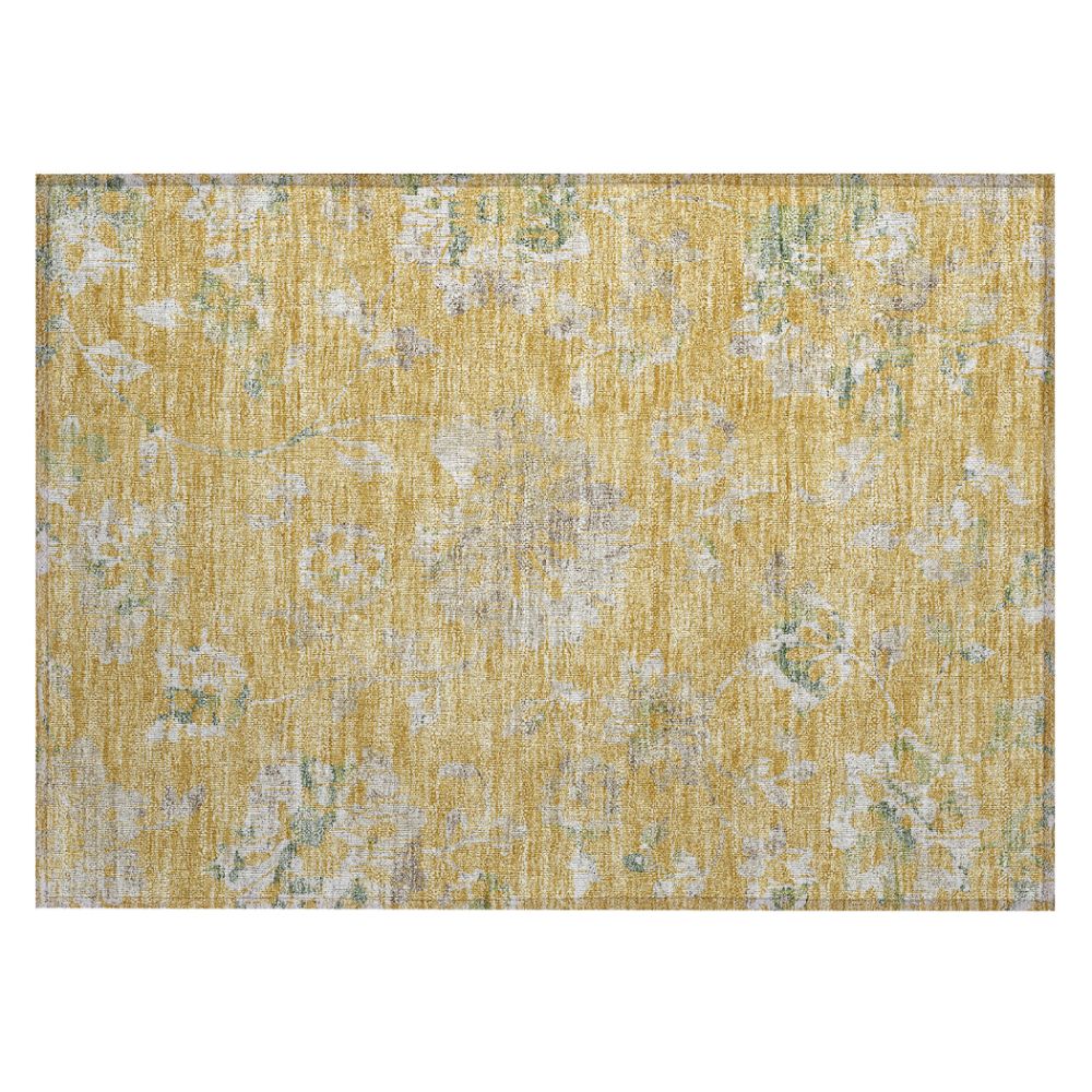 Dalyn Rugs ACN856 Machine Washable Indoor/Outdoor Chantille ACN856 Gold 1