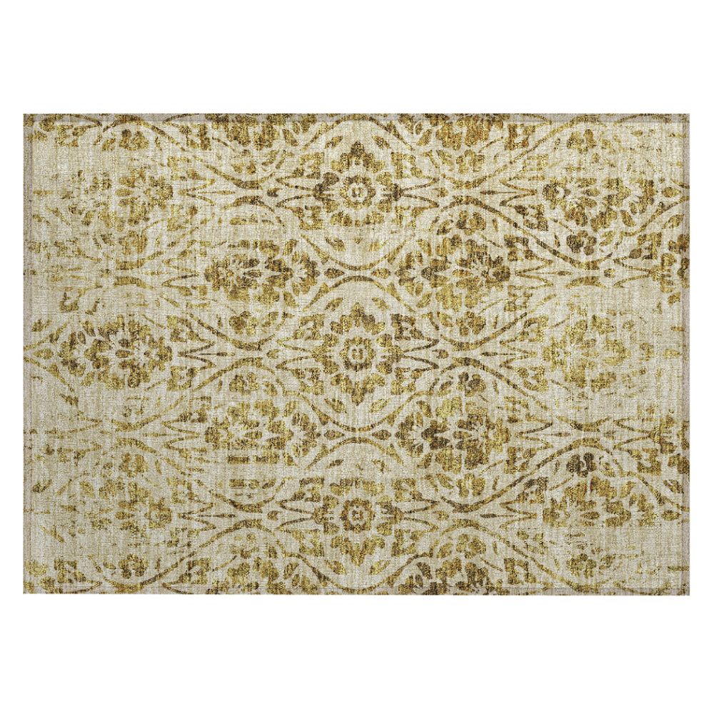 Dalyn Rugs ACN868 Machine Washable Indoor/Outdoor Chantille ACN868 Gold 1