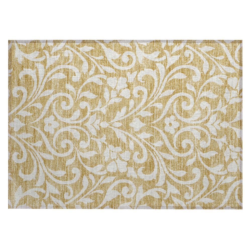 Dalyn Rugs ACN875 Machine Washable Indoor/Outdoor Chantille ACN875 Gold 1